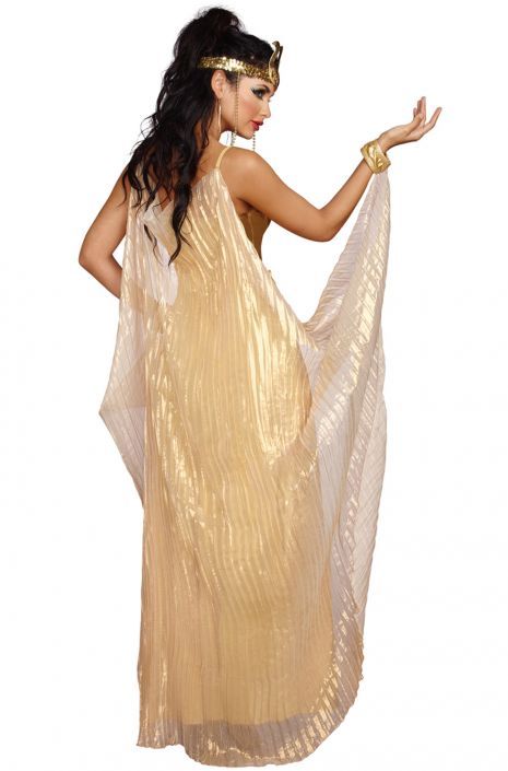 Egyptian Goddess Costume, Egypt Costume, Cleopatra Dress, Goddess Of Egypt, Egyptian Dress, Egyptian Fashion, Metallic Gold Dress, Goddess Costume, Fancy Costumes