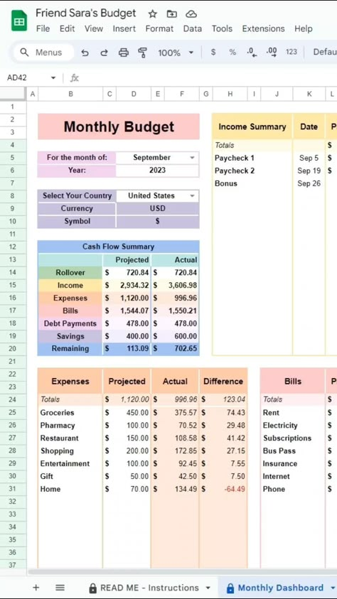 Track your monthly expenses in just a few clicks using our handy Google Sheets tool! This comprehensive spreadsheet allows you to easily categorize and analyze your spending habits, helping you stay on top of your finances. Say goodbye to manual record-keeping with this user-friendly solution that saves time and money. Start tracking today and take control of your financial Notion Template For Work, Monthly Budget Excel, Pink Notion Template, Weekly Planner Aesthetic, Student Notion Template, Template Study, Notion Template Ideas Aesthetic, Notion Template Free, Faire Son Budget