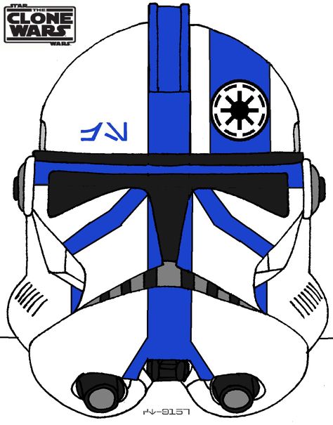 Phase two standard clone helmet. 501st Legion Clone Helmet, Imperial Legion, Clone Trooper Helmet, Star Wars Helmet, Funny Star Wars Memes, Star Wars Stickers, 501st Legion, Drawing Stars, Star Wars Trooper