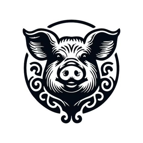 Pig Logo Vectors & Illustrations for Free Download Pig Logo, Vector Logo, Vector Illustration, Free Download, For Free, Illustrations, ? Logo