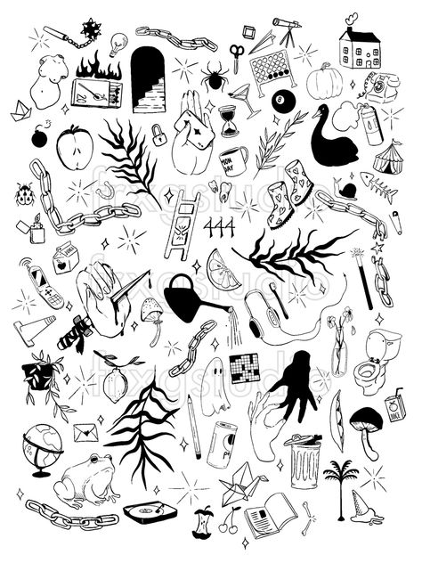 witchy, palmistry, and botanical inspired tattoos Patchwork Sheet Tattoo, Tattoo Ideas To Fill In Gaps, Mini Tattoo Fillers, Filler Flash Tattoo, Random Filler Tattoos, Witchy Filler Tattoo Ideas, Witchy Gap Filler Tattoo, Filler Gap Tattoos, Small Witchy Tattoo Ideas