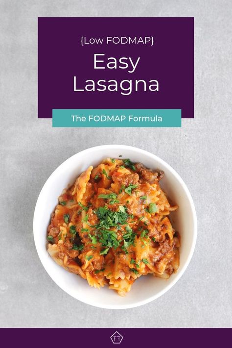 Looking for a savoury dinner idea? This easy low FODMAP lasagna is the perfect comfort food! Try it tonight! FODMAP Recipes | FODMAP Diet | FODMAP Diet Recipes | FODMAP Diet Dinner | FODMAP Dinner | FODMAP Dinner Recipes | Dinner Ideas for Kids | Dinner Ideas Pasta | Gluten-Free Pasta Recipes | Low FODMAP Pasta | FODMAP Pasta Recipes #lowfodmap #glutenfree #pasta #dinner www.fodmapformula.com Low Fodmap Lasagna, Low Fodmap Pasta, Recipes Low Fodmap, Low Fodmap Appetizers, Fodmap Dinner, Easy Low Fodmap, Fodmap Recipes Dinner, Low Fodmap Recipes Dinner, Low Fodmap Chicken