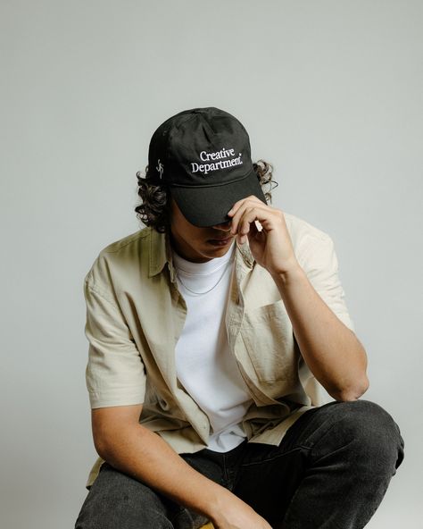 Limited restock of our popular Black Hat is live! ⚠️ Grab it before it sells out again Merch Photoshoot, Creative Department, Black Snapback, Model Inspo, Hat Ideas, August 19, Black Hat, Snapback Hat, Shoot Ideas