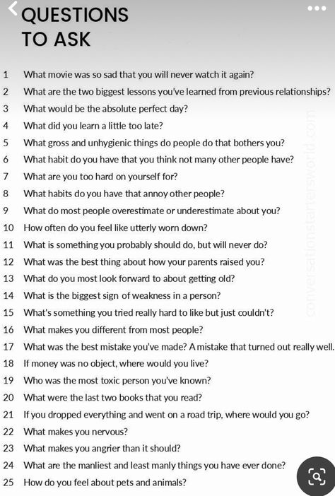 Likes And Dislikes List Relationship, Innocent Flirty Texts, Couples Therapy Activities, Questions To Ask Crush, Conversations Starters, Family Conversation Starters, 30 Day Writing Challenge, Questions To Get To Know Someone, Deep Questions To Ask