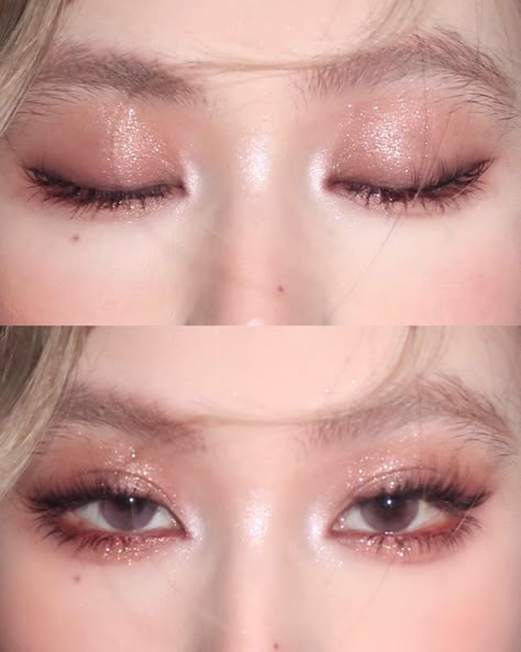 No Make Up Make Up Look, Membentuk Alis, Korean Eye, Cute Eye Makeup, Doll Eye Makeup, Korean Eye Makeup, Douyin Makeup, Ethereal Makeup, Pinterest Makeup