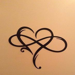 Heart With Infinity Tattoo, Infinity Symbol Tattoo, Infinity Tattoo Designs, Wedding Gift For Couple, Inspiration Tattoos, Mother Tattoos, Infinity Tattoos, Heart Tattoo Designs, Celtic Tattoos