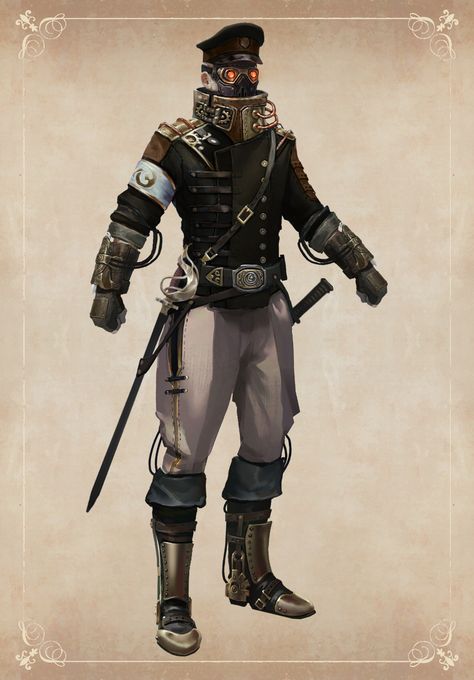 Steam Punk Robot, Steampunk Sailor, Steampunk Rpg, Fantasy Punk, Punk Character Design, Clockwork Soldiers, Punk Character, Steampunk Armor, Steampunk Character