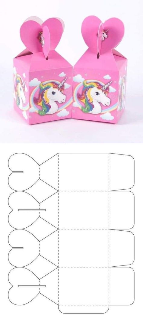 Diy Gift Box Template, Box Template Printable, Idee Babyshower, Paper Box Template, Printable Box, Seni Dan Kraf, Cool Paper Crafts, Diy Projects For Beginners, Gift Box Template