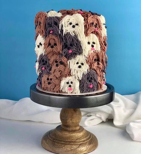 Unique Cake Decorating Ideas, Crazy Cake Ideas, Instagram Cake Ideas, Birthday Cake Ideas Unique, Decorated Cakes Ideas, Cute Animal Cakes, Animal Cake Ideas, Fondant Cake Ideas, Unique Cake Ideas