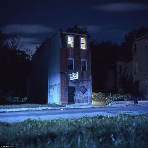 Mamiya C330, Patrick Joust, Cloudy Nights, Bar Exterior, City Architecture, Night City, Night Photography, Night Time, Baltimore