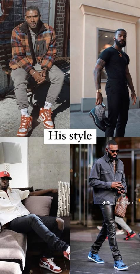 Men Winter Date Night Outfit, Men’s Casual Winter Looks, Men Everyday Outfit Simple, Husband Outfits Mens Fashion, Men’s Outfits With Timberland Boots, Grown Men Outfits, Church Outfit Men Sunday, Date Night Outfit Black Men, Masculine Outfits Men