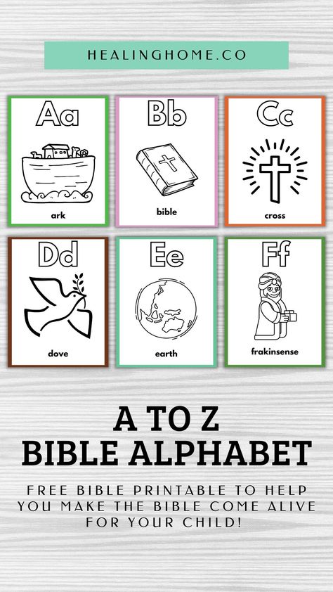 From Abcs To Acts Free Printable, Scripture Abc Free Printable, Bible Verse Alphabet Free Printable, Biblical Alphabet Letters, Bible Abc Preschool, Abc Christian Version, Bible Alphabet Preschool, Preschool Bible Study, Bible Alphabet Printables