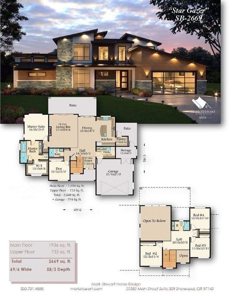 Modern Mansion Floor Plan, Modern House Floor Plans, House Plans Mansion, Affordable House Plans, Roof House, Mansion Floor Plan, House Plan Gallery, Sims House Plans, House Construction Plan