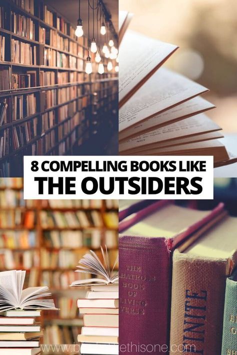 Loved The Outsiders? Check out this list of 8 compelling books like it! Books Like The Alchemist, Wild Cheryl Strayed, Moving Books, Ender's Game, We Were Liars, Interesting Books, Red Tent, The Book Thief, Never Let Me Go