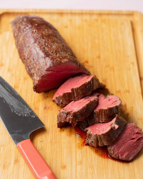 Beef Tenderloin Recipes Sous Vide, Sous Vide Beef Tenderloin Roast, Beef Tenderloin Sous Vide, Filet Mignon Sous Vide, Sous Vide Tenderloin Beef, Sous Vide Filet Mignon Recipe, Fancy Starters, Sous Vide Beef Tenderloin, Sous Vide Roast Beef