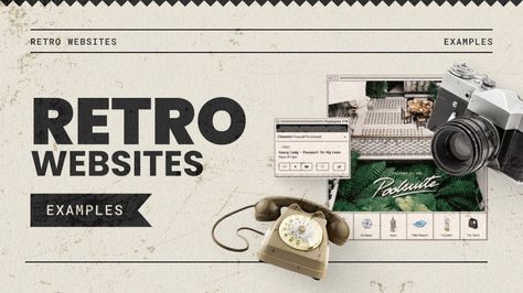 23 Retro Website Examples To Get You Feeling Nostalgic Retro Website Design, Vintage Websites, Retro Website, Computer Website, Newspaper Layout, Website Examples, Feeling Nostalgic, Website Ideas, Portfolio Site