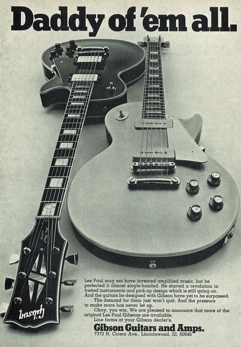 Lp Electric Guitar, Vintage Rock Magazine, Les Paul Aesthetic, Electric Guitar Poster, Mike Bloomfield, Vintage Les Paul, Custom Acoustic Guitars, Retro Guitar, Guitar Poster