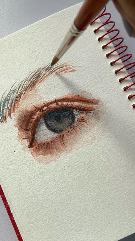 Pinterest Painting, Painting Eyes, Art Painting Gallery, Painting Art Lesson, Watercolor Art Lessons, Watercolour Art, Art Drawings Sketches Creative, Painting Gallery, Amazing Art Painting