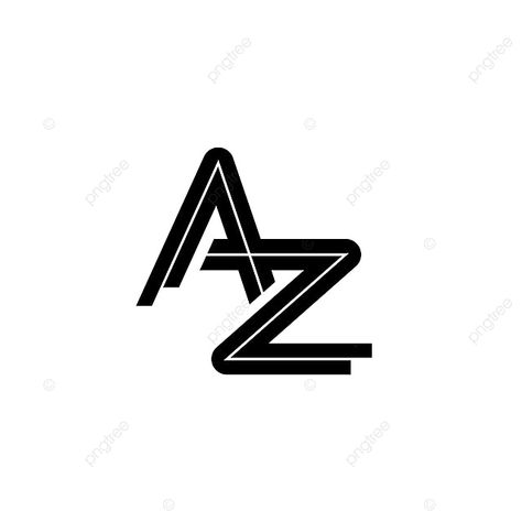 Letter A Z Logo Design Template Vector Limited Edition Logo Graphic Design, A Z Logo, Az Logo, Z Logo Design, Alphabet Decoration, Business Symbols, B Letter Logo, Simple Monogram, Web Illustration