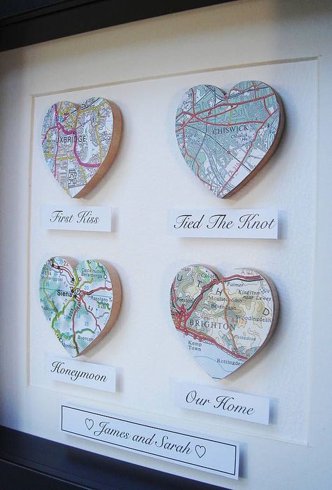 Diy Map Art Canvas Projects #diywalldecor #diywalldecorideas Farmhouse Hallway, Map Crafts, Cricut Supplies, Travel Crafts, Heart Map, Map Pictures, Bird Designs, Personalized Map, Nontraditional Wedding