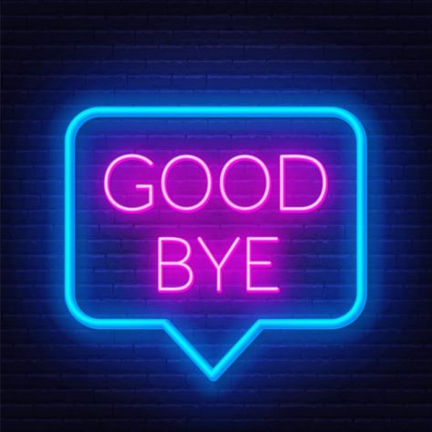 Neon sign good bye in speech bubble fram... | Premium Vector #Freepik #vector #light #speech-bubble #bubble #wall Goodbye And Good Luck, Illustration Story, Drawing People Faces, Portrait Photography Men, Cute Black Wallpaper, Text Background, Good Bye, Photo Pose For Man, Speech Bubble