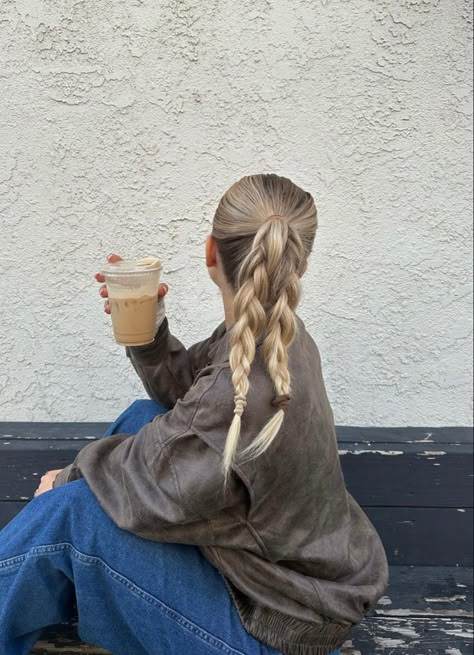 Double Braids Hairstyles, Plaited Ponytail, Double Braids, For Long Hair Hairstyles, Long Hair Hairstyles, Double Ponytail, Styles Hairstyles, Ponytail Hairstyles Easy, Double Braid