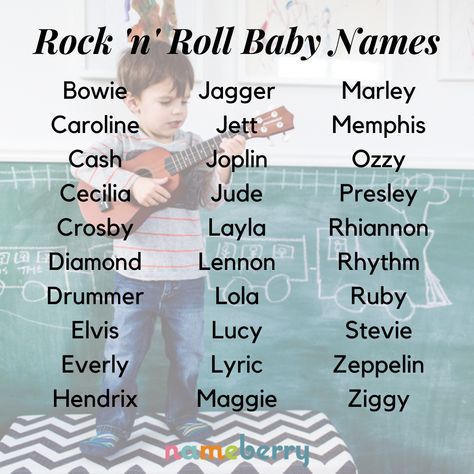 Rockstar Name Ideas, Rock And Roll Baby Names, Classic Rockstars, Music Baby Names, Musical Names, Band Names Ideas, Music Names, Mystical Names, Rock N Roll Baby