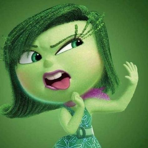 Disgust Inside Out Aesthetic, Disgusted Inside Out, Lord Dominator, Inside Out Characters, Disney Inside Out, Business Basics, All Smiles, Posters And Prints, Mood Pics