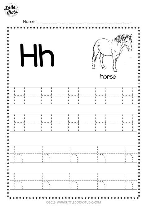 Letter H Worksheets Preschool, Letter A Tracing Worksheet, Letter H Tracing, Tracing Worksheets Free, Abc Worksheets, Education Preschool, Kindergarten Letters, Writing Practice Worksheets, Preschool Tracing