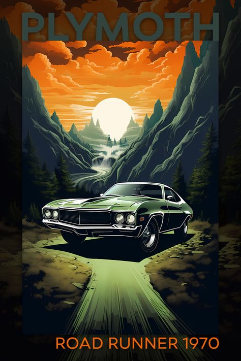 Reviving the Legend: Unveiling my 1970 Plymouth Road Runner Tribute Design. #Plymouth #RoadRunner #1970 #retrocar #vintage #classic #beauty #Tshirt #TeePublic Plymouth Road Runner, Car Prints, Plymouth Roadrunner, Road Runner, Retro Cars, Classic Beauty, Plymouth, Phone Wallpapers, Phone Wallpaper