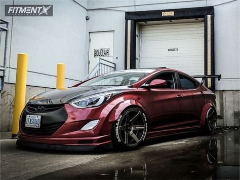 2013 Hyundai Elantra (Avante) Modified (race kit, spoiler, headlights, paint, rims, skirt, lowered) Hyundai Sonata Custom, Flipping Cars, Elantra Car, Elantra Hyundai, Accent Hatchback, Corvette Wheels, Elantra 2012, Luxury Cars Audi, Elantra Coupe