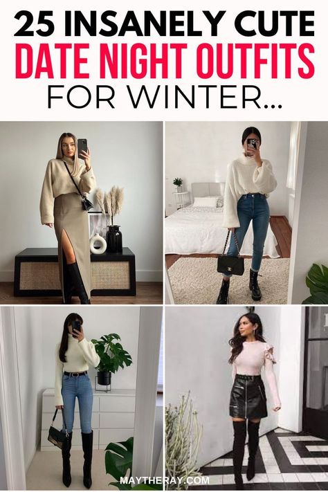 Winter Outfits For Date Night, Winter Date Outfit Ideas, Winter Date Outfit, Winter Date Night Outfit, Outfits For Date, Cute Date Night Outfits, Date Outfit Ideas, Night Beauty Routine, Night Outfits Winter