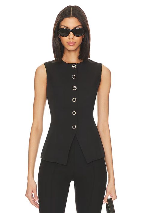 Shop x Revolve Emiliana Top in Black and other curated products on LTK, the easiest way to shop everything from your favorite creators. Work Fashion Women, Bridal Stylist Work Outfit, Luncheon Outfits For Women, Office Clothes Women, Mama Aesthetic, Cute Work Clothes, Summer Work Wardrobe, Cute Business Casual, Big Girl Job