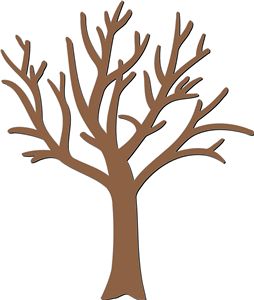 Silhouette Design Store - View Design #11813: leafless - bare tree Tree Silloutes, Tree Branch Outline, Tree Outline, Simple Tree, Tree Templates, Silhouette Online Store, Tree Clipart, Bare Tree, Tree Images