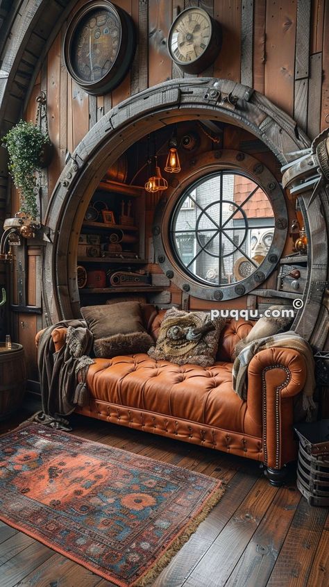 Steampunk Bedroom Ideas to Transport You in Time Steam Punk Living Room Ideas, Steampunk Bedroom Ideas, Steampunk Room, Steampunk Rooms, Steampunk Bedroom, Steampunk Interior, Steampunk Home Decor, Steampunk Furniture, Steampunk Aesthetic