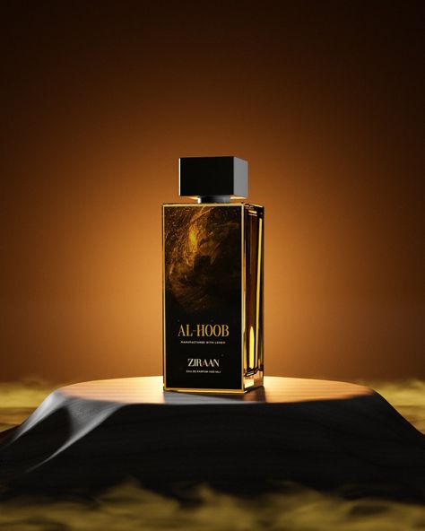 In this picture, I visualise a fragrance bottle in 3D with a golden theme. Gold Perfume Photography, Golden Product Photography, Perfume Product Shoot, Perfume Pictures, Parfum Aesthetic, Perfume Adverts, Cosmetics 3d, Fragrance Photography, Social Media Branding Design