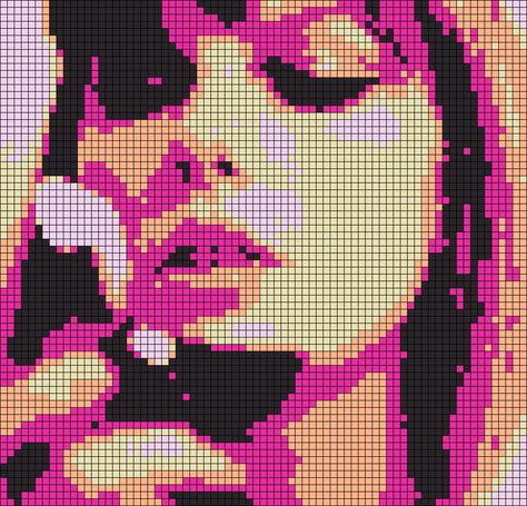 Taylor Swift Perler Beads Pattern, Crochet Pixel Art, Cross Stitch Bag, Kawaii Board, Eras Concert, Stitch Bag, Midnights Era, Graph Crochet, Craft Things