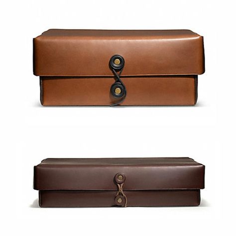 Coach Bleecker Leather Boxes. Leather Interior Design, Desk Clutter, Leather Tray, Leather Box, Leather Projects, Leather Gifts, Tissue Box Covers, Leather Diy, Leather Items