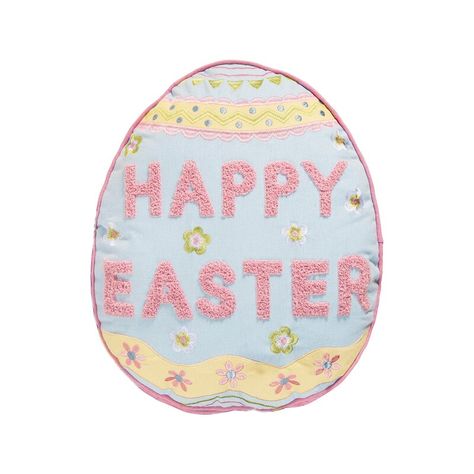 The Holiday Aisle® Kerio Easter Egg Novelty Cotton Pillow Cover & Insert | Wayfair Egg Pillow, Spring Throw Pillows, Spring Pillow, Easter Pillows, Spring Pillows, Easter Egg Designs, Shaped Pillow, Easter Decorations Vintage, Spring Pastels