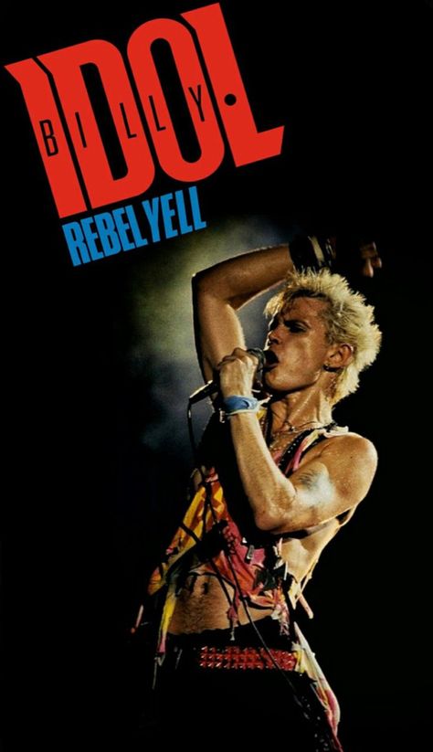 Billy Idol Poster, Idol Poster, Retro Band, Rock Band Posters, Band Wallpapers, Billy Idol, Rock Posters, Mötley Crüe, Music Photo