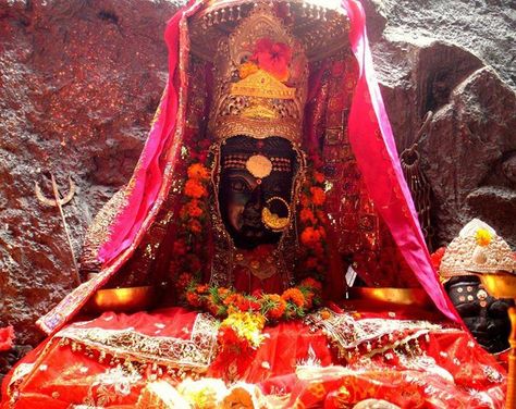 Dhari Devi is a temple on the banks of the Alaknanda River in the Garhwal Region of Uttarakhand state India. It houses the upper half of an idol of the goddess Dhari that according to local lore changes in appearance during the day from a girl to a woman and then to an old lady.[citation needed] The idol's lower half is located in Kalimath where mata is prayed in Kali roop  This shrine is one of 108 shakti sthals in India as numbered by Srimad Devi Bhagwat. - http://ift.tt/1HQJd81 Devi Temple, Temple