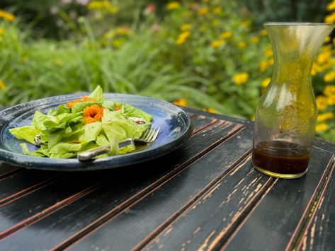 Recipe: Raspberry Balsamic Salad Dressing – World Sensorium / Conservancy Balsamic Salad Dressing, French Quarter Restaurants, Chevre Cheese, Balsamic Salad, Eat More Plants, Salad With Balsamic Dressing, Monthly Newsletter, Fruit Jam, Different Fruits