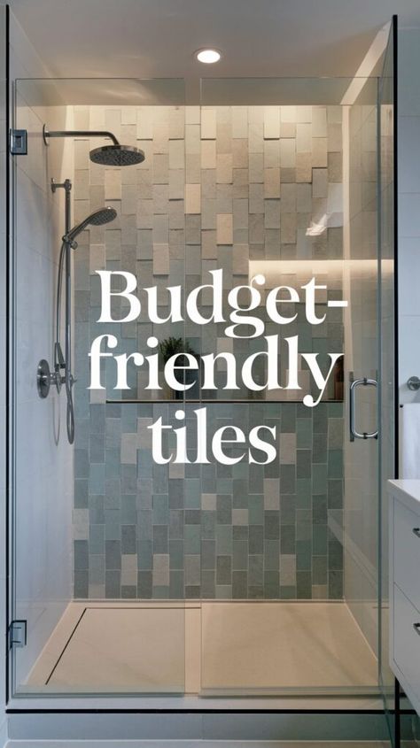 17 Shower Tile Design Ideas That Will Save You Time and Money Shower Tile Design Ideas, Modern Tile Patterns, Shower Tile Design, Bathroom Tile Design Ideas, Tile Styles, Textured Tiles, Tile Design Ideas, Chevron Tile, Shower Tile Ideas