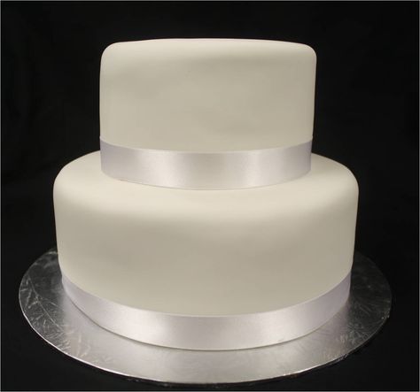 Plain Fondant Two Tier @melodysbakerynw Plain Two Tier Cake, Two Tier Cake, Wedding Stage Decorations, Stage Decorations, Wedding Stage, Fondant Cake, Tiered Cakes, Fondant, 1st Birthday