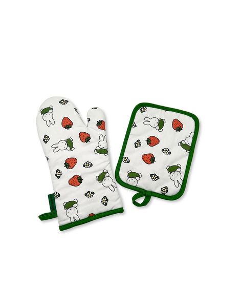 Miffy Oven Mitt and Pot Holder Set Preorder – Just Peachy Cute Oven, Oven Mitts And Pot Holders, Strawberry Kitchen, Apartment Needs, Cute Furniture, House Essentials, Cute Kitchen, Cool Kitchen Gadgets, Oven Mitt