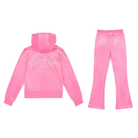 JUICY COUTURE BRIGHT PINK SOFT VELOUR TRACKSUIT - 15-16Y Juicy Couture Aesthetic, Juicy Tracksuit, Dress Reference, Pink Tracksuit, Roblox Clothing, Juicy Couture Tracksuit, Wardrobe Makeover, Velour Tracksuit, Velour Fabric