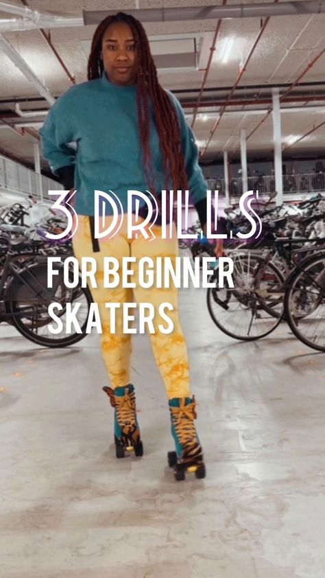 deedellimore on Instagram: About a year ago I made a YouTube video on a whim about 5 drills for really beginner skaters that helped me on my journey. To this day I… Roller Skating For Beginners, Skating For Beginners, How To Do Roller Skating Tricks, How To Roller Skate For Beginners, Roller Skating Drills, Learning How To Roller Skate, Roller Skating Tips For Beginners, Beginner Roller Skating Tricks, Roller Skating Tips And Tricks