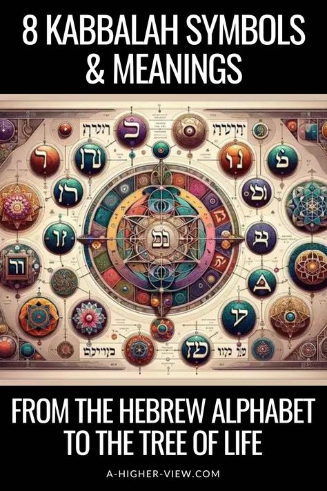 Kabbalah symbols carry profound meanings and insights into the nature of the divine, the universe, and the human soul. They serve as keys to unlocking the mysteries of creation, offering a pathway to spiritual enlightenment and a deeper understanding of our place in the cosmos.  In this article, we explore some of the most significant symbols in Kabbalah, including the Tree of Life, the Hamsa, the Star of David, the Merkaba, & Jacobs Ladder.  #treeoflife #kabbalah #symbolsandmeanings #mysticism Kabbalistic Tarot, Star Of David Meaning, Merkaba Meaning, Kabbalah Symbols, Kabbalah Art, Kabbalah Tree Of Life, Sacred Geometry Meanings, Jewish Mysticism, Structure Of The Universe