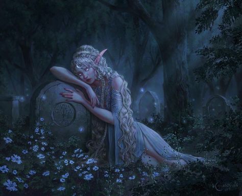 Elf Aesthetic, Moon Elf, Character Commission, Elf Art, Night Elf, Fairytale Photography, Art Painting Gallery, Wow Art, Arte Fantasy