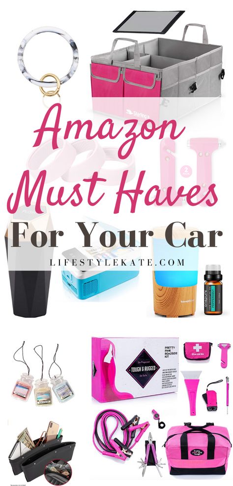 Amazon must haves for your car, amazon must haves, amazon finds, things to buy on amazon, amazon must haves women, amazon must haves 2020, amazon must haves teen, things to get on amazon, amazon must haves under $5. Car Organizing, Car Must Haves, New Car Accessories, Car Emergency Kit, Car Accessories For Girls, Girly Car, Car Essentials, Car Things, Pajero Sport